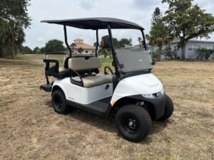 Dashboard of 2024 E-Z-GO Valor EX1 Gas Bright White in Cincinnati Ohio