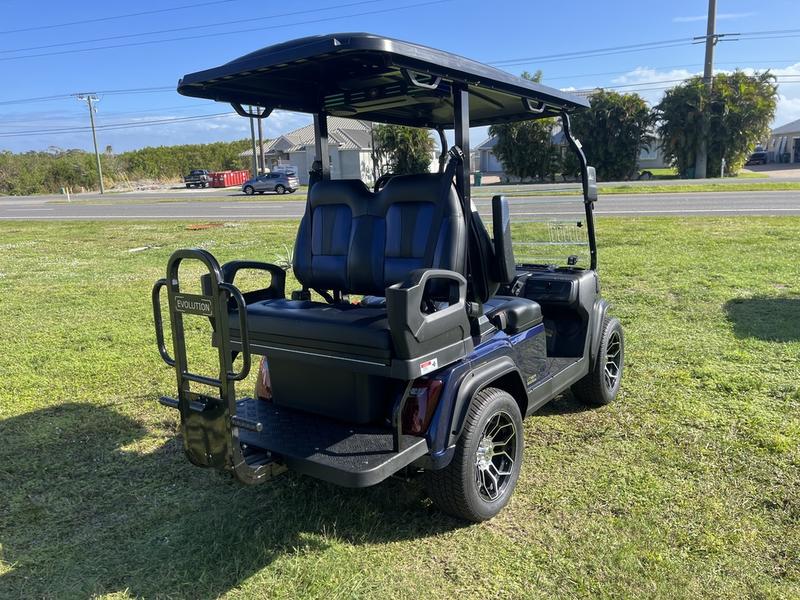 Rear design of 2025 Evolution D5-Ranger 2+2 Plus Blue available in Michigan with export availability