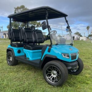 Front view of 2025 Evolution D5-Ranger 4 Sky Blue available in California with nationwide delivery and export options