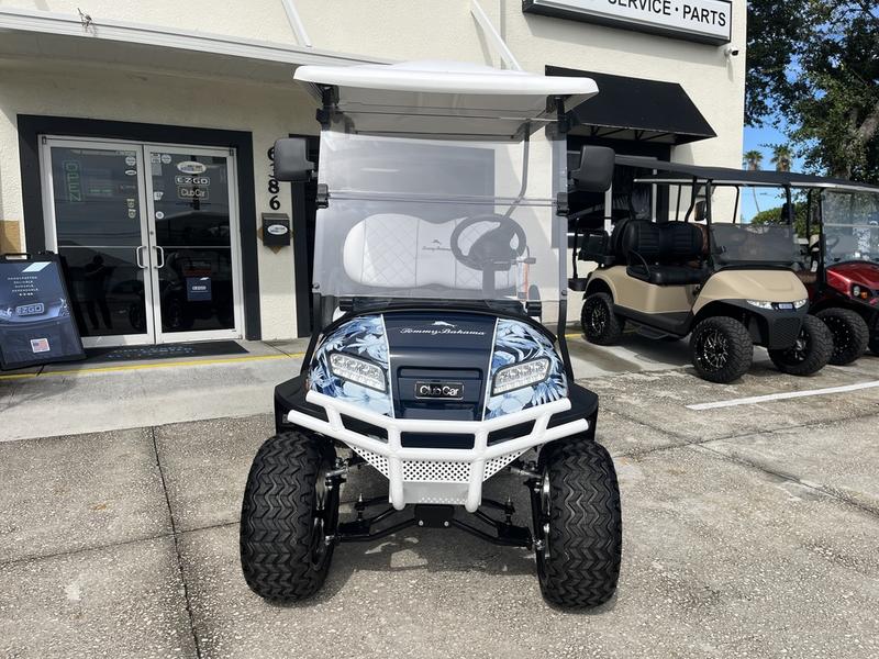 Front LED headlights on 2026 Club Car Onward Lifted 4 Passenger Gas golf cart in Georgia