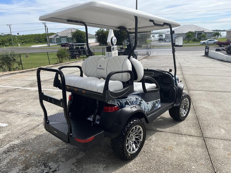 Rear folding seat and cargo platform on 2026 Club Car Onward Lifted Gas Georgia