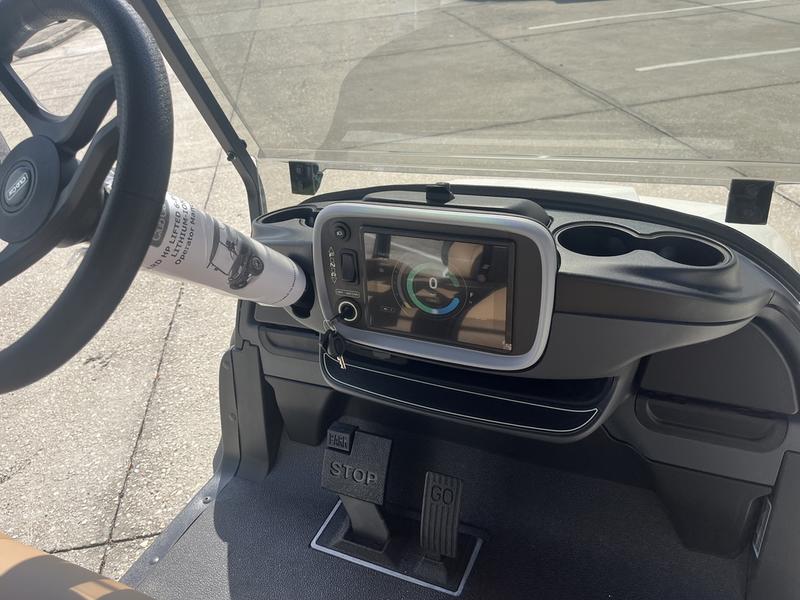 Lifted suspension and off-road tires on 2026 Club Car Onward Lifted 6 Passenger HP Lithium Tennessee