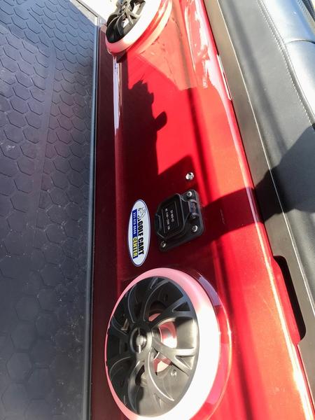 Street legal 2025 Evolution D5-Ranger 2+2 Plus Red golf cart available in North Carolina