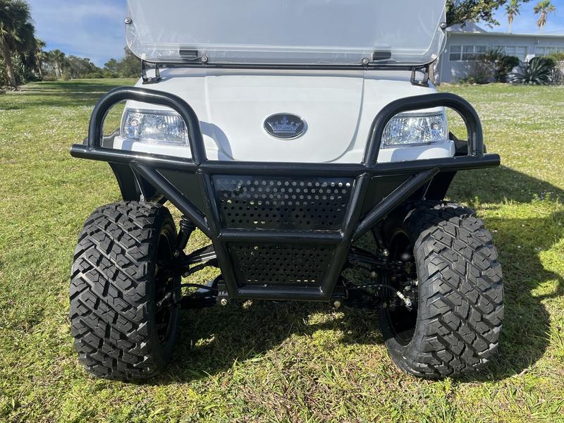 Street-legal 2025 Evolution Forester 6 Plus white golf cart available in Alabama